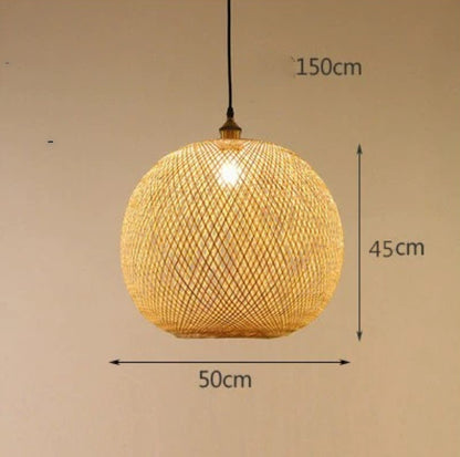 Pastoral Zen Pendant Chandelier / With Bulb / Diameter 20CM