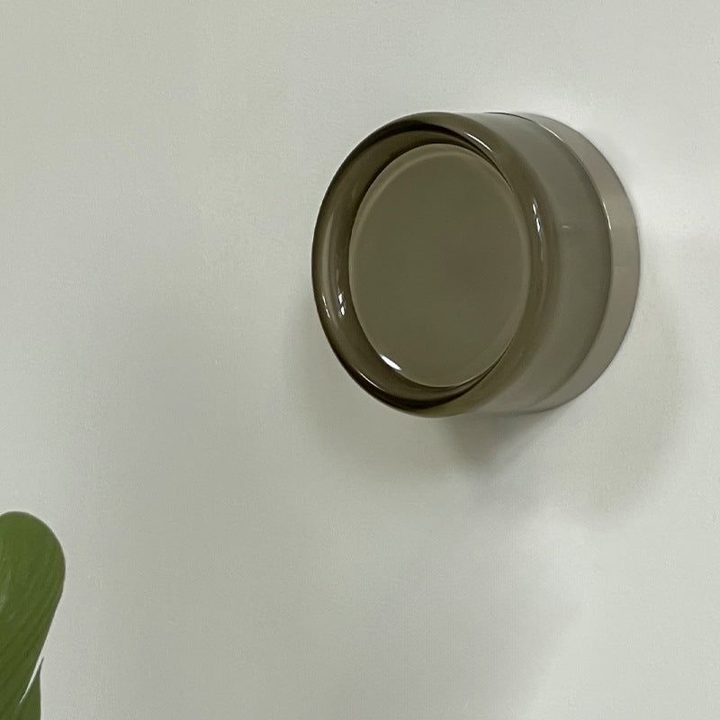 Textured Glass Nordic Wall Light / Dimple amber / Tricolor Light