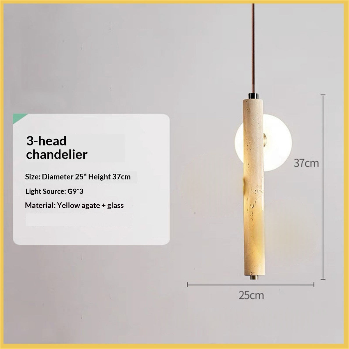 Cave Stone LED Pendant Chandelier