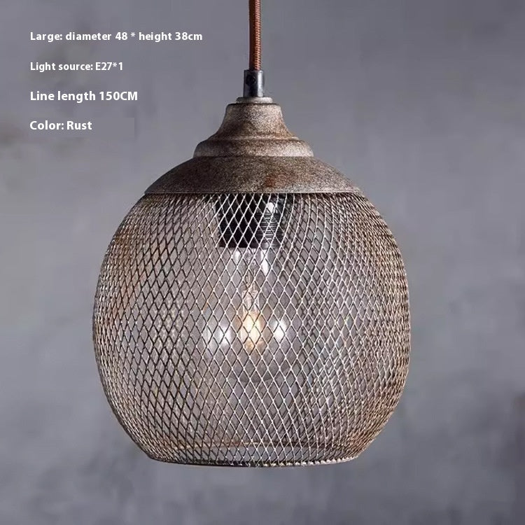 Industrial Iron Mesh Chandelier