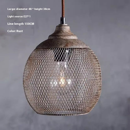 Industrial Iron Mesh Chandelier