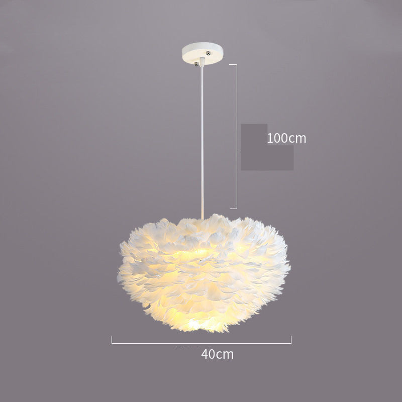 Smart Dimming LED Chandelier / Grey30cm / Monochromatic warm light