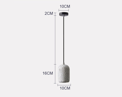 Industrial Cement LED Pendant Light / White / 220V / 5W warm light