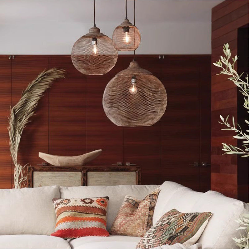 Industrial Iron Mesh Chandelier / Medium Chandelier