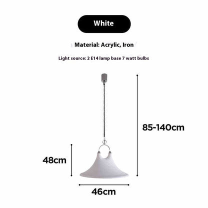 Retractable Twin-Light Horn Chandelier / Color