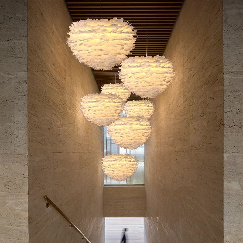 Smart Dimming LED Chandelier / Pink40cm / Monochromatic warm light