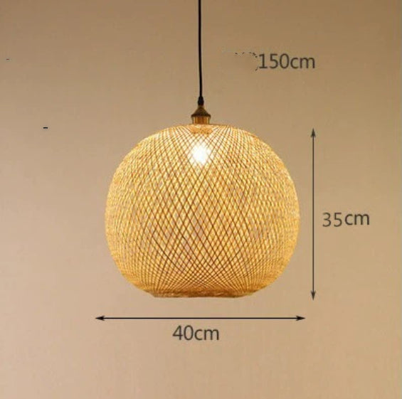 Pastoral Zen Pendant Chandelier / With Bulb / Diameter 45CM