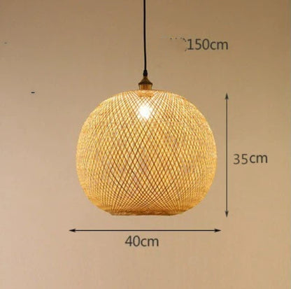 Pastoral Zen Pendant Chandelier / With Bulb / Diameter 45CM