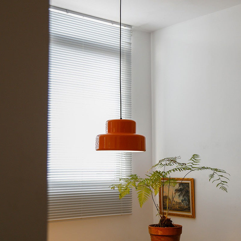 Nordic Accent Pendant Light / White Light / Big Orange