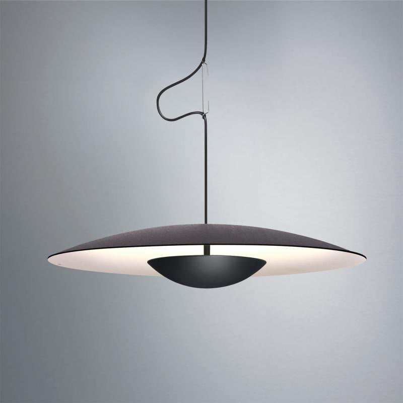 Nordic Disc Pendant Chandelier / Matte Black Large