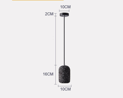Industrial Cement LED Pendant Light / Grey / 220V / 5W warm light