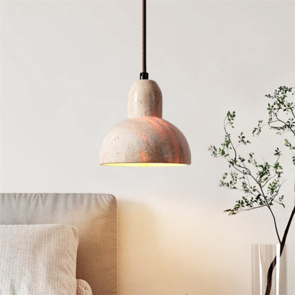 Cave Stone LED Pendant Chandelier / L8 style / Warm light