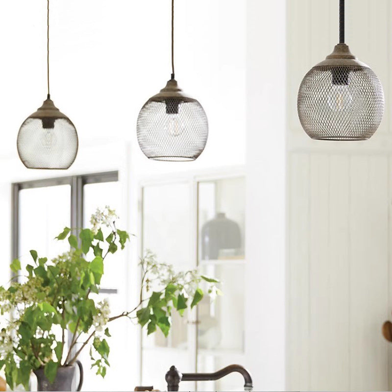 Industrial Iron Mesh Chandelier / Large Chandelier