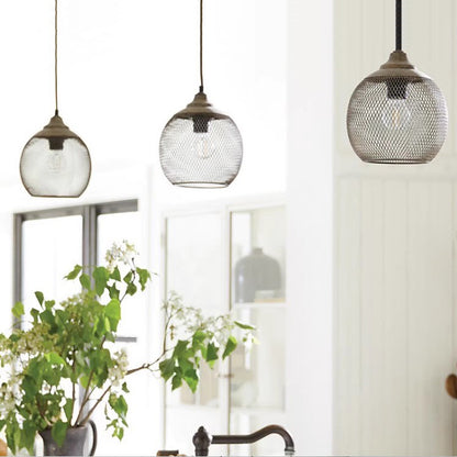 Industrial Iron Mesh Chandelier / Large Chandelier