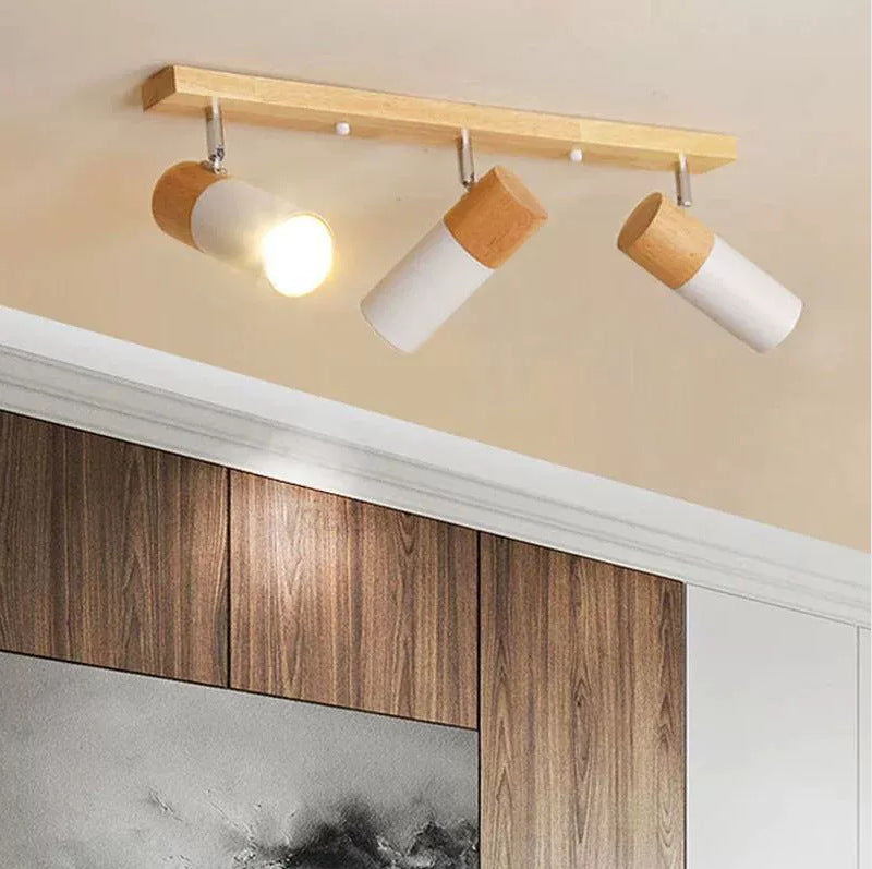 Adjustable Nordic Ceiling Spotlight / Single Head Black / E27 Delivery Warm Light