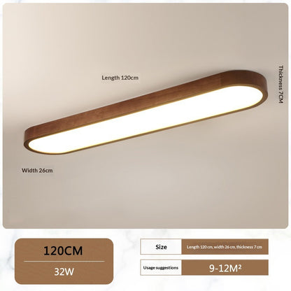 Wood Acrylic LED Ceiling Light / 65X20x7cm / Three Colors