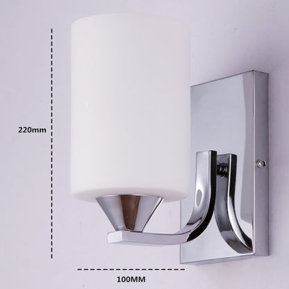 Electroplated Glass Bedside Wall Light / Chrome / single head / tricolor light