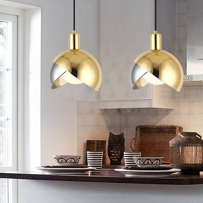 Single-Head LED Pendant Light / Rose Gold 20cm Warm Light