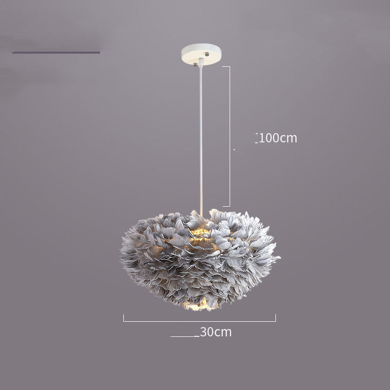 Smart Dimming LED Chandelier / Grey30cm / Trichromatic Dimming