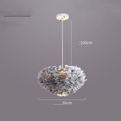 Smart Dimming LED Chandelier / Grey30cm / Trichromatic Dimming
