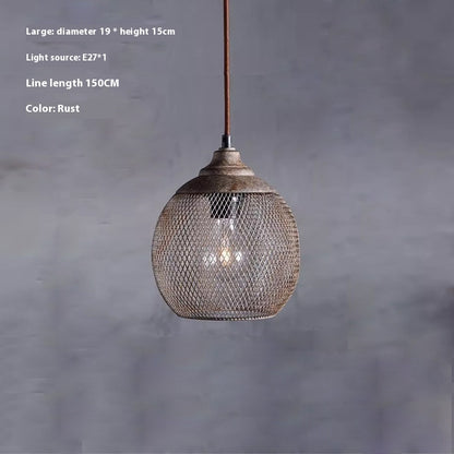 Industrial Iron Mesh Chandelier