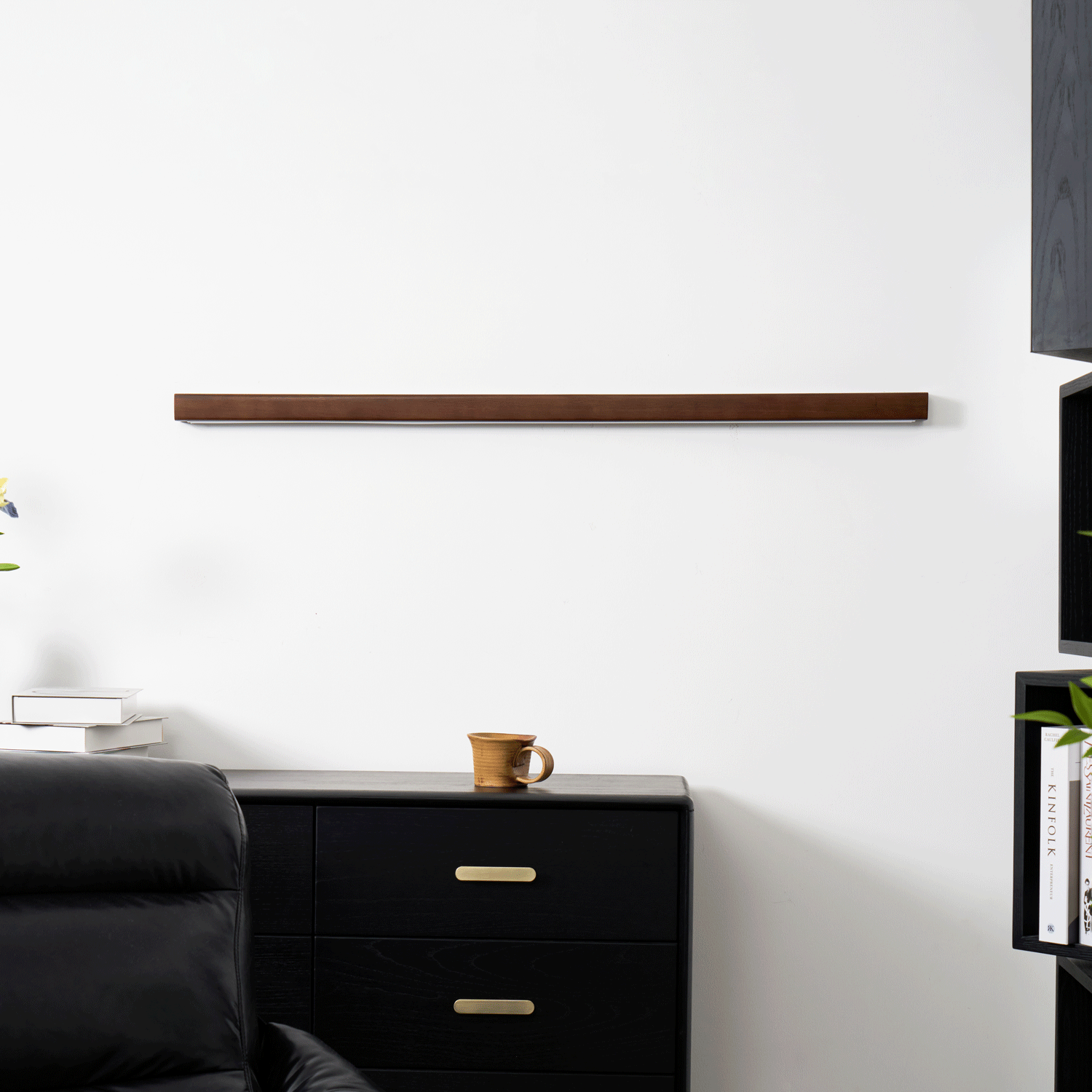 Linear Wood Integrated LED Wall Light