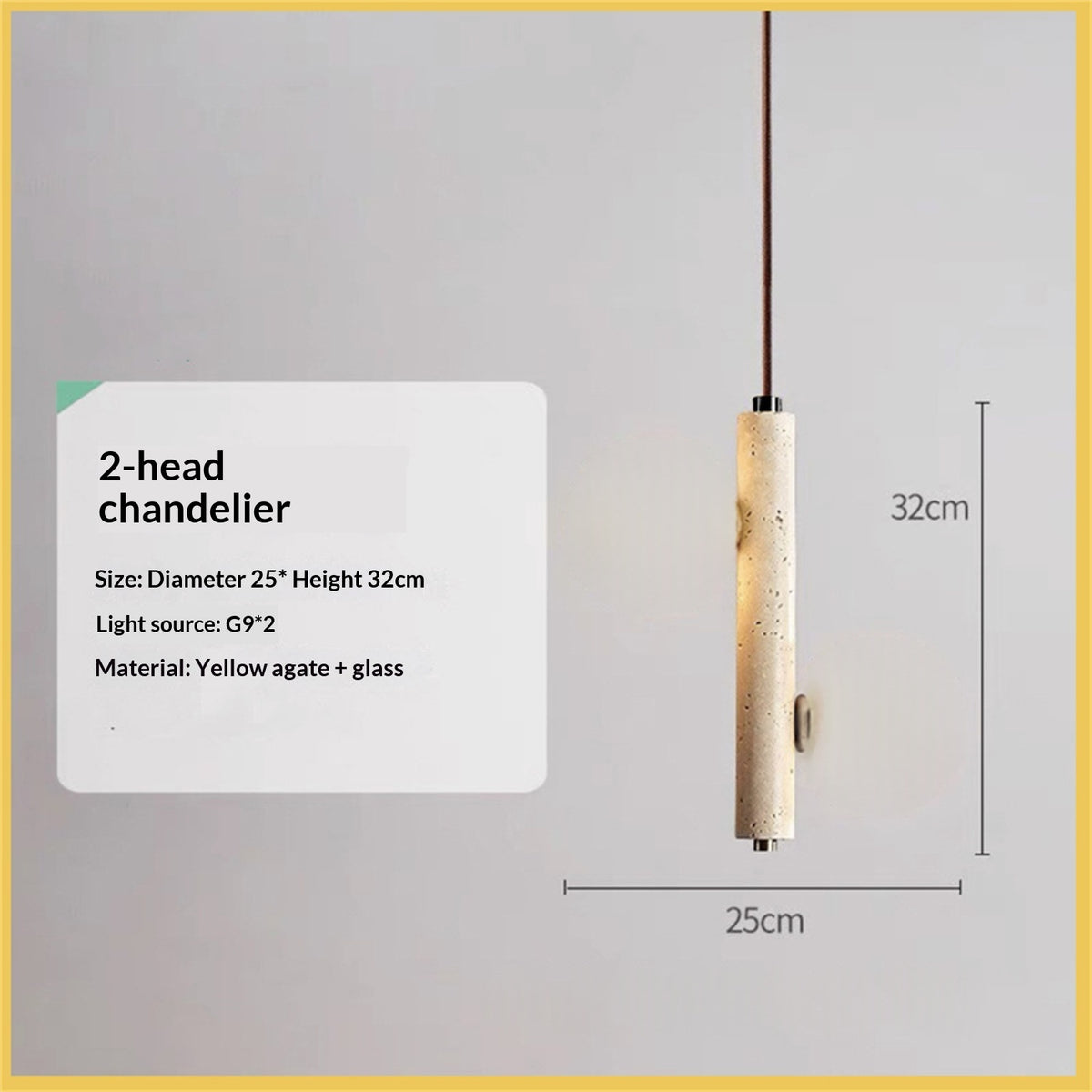 Cave Stone LED Pendant Chandelier