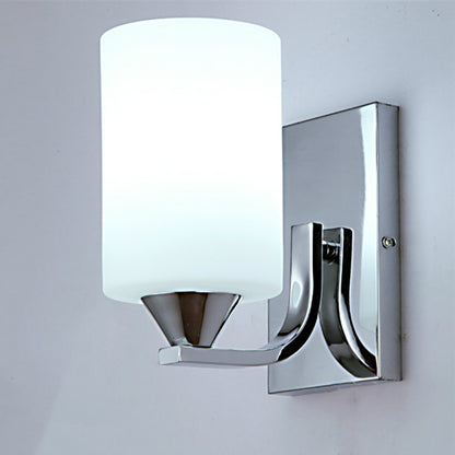 Electroplated Glass Bedside Wall Light / Chrome / single head / white light