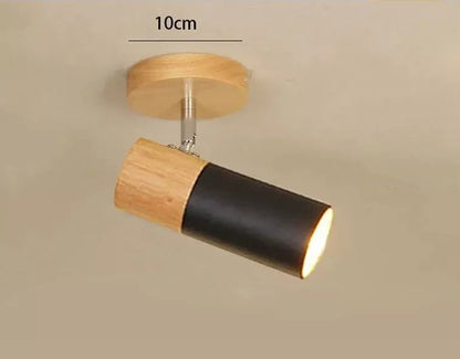 Adjustable Nordic Ceiling Spotlight / Long Platter White / E27 Delivery Warm Light