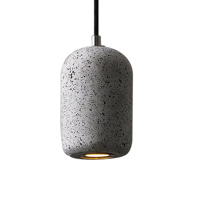 Industrial Cement LED Pendant Light / Black / 220V / 5W white light