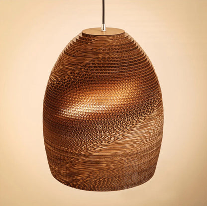 Parchment Paper Zen Pendant Light / Bell shape / With light source / 35cmX40cm