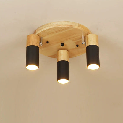 Adjustable Nordic Ceiling Spotlight / Long Platter Black / E27 Delivery Warm Light