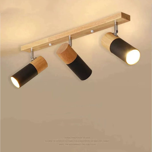 Adjustable Nordic Ceiling Spotlight / Single Head White / E27 Delivery Warm Light