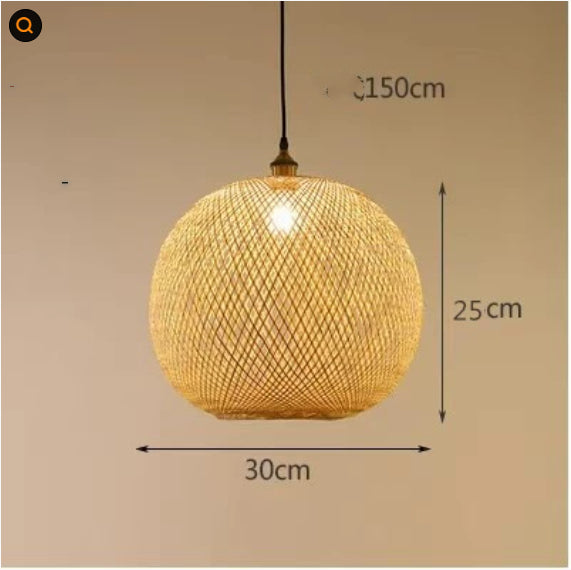 Pastoral Zen Pendant Chandelier / With Bulb / Diameter 55CM