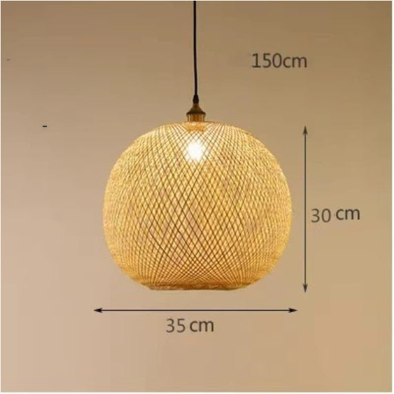 Pastoral Zen Pendant Chandelier / With Bulb / Diameter 50CM
