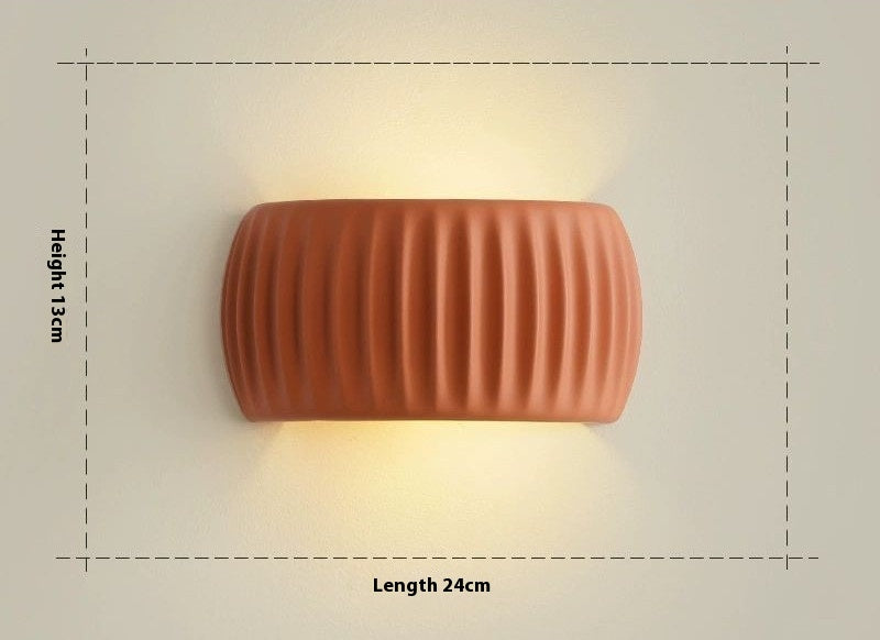 Pumpkin Resin Bedside Wall Light