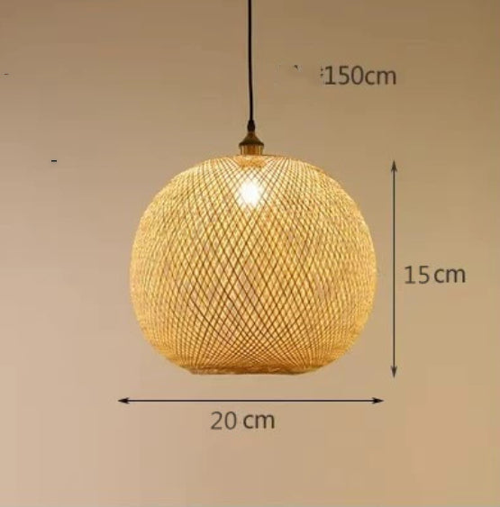 Pastoral Zen Pendant Chandelier / With Bulb / Diameter 40CM