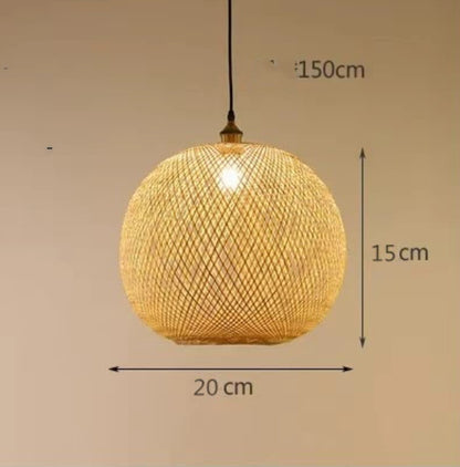 Pastoral Zen Pendant Chandelier / With Bulb / Diameter 40CM