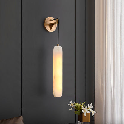 Natural Marble Pendant Light / Warm Light / Single