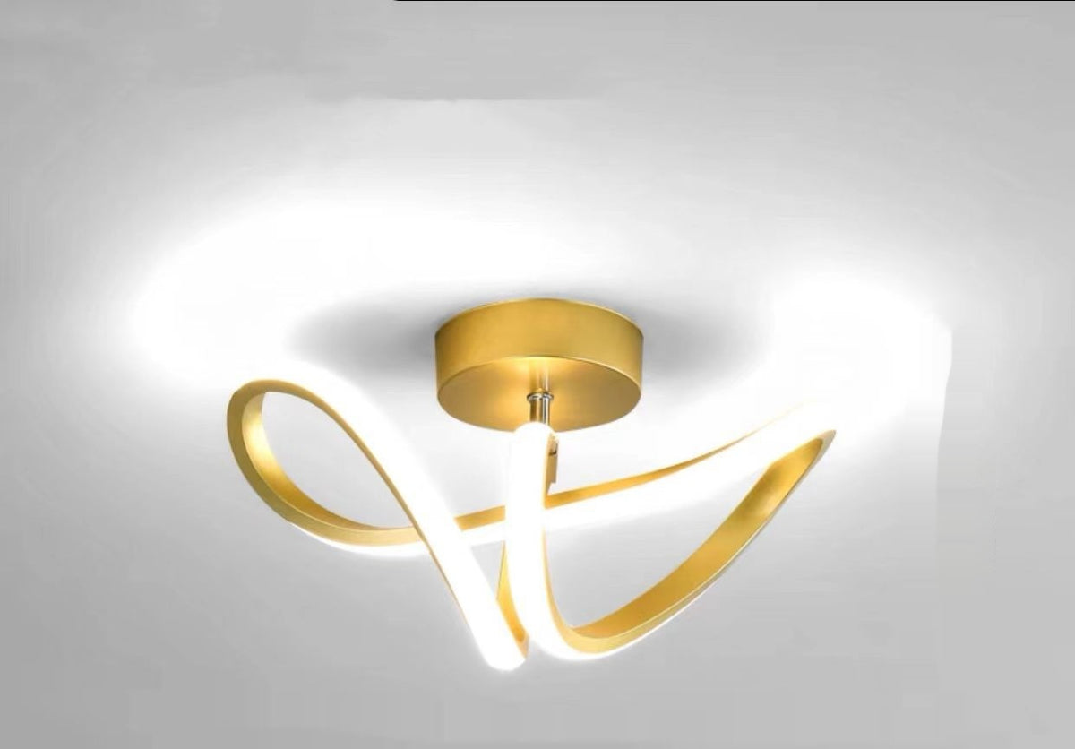 Modern LED Entryway Ceiling Light / Golden Warm Light
