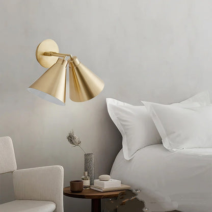 Adjustable Twin-Head Industrial Wall Light / double headed wall lamp / LED warm light